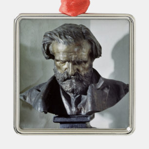 Ornement Métallique Buste de Giuseppe Verdi