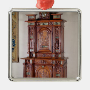 Ornement Métallique Cabinet avec deux sections, et une porte à deux