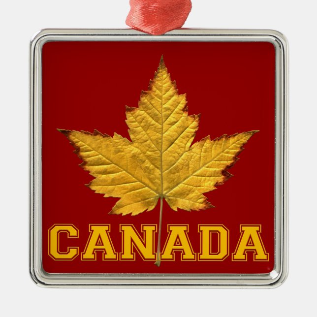Ornement Métallique Cadeaux canadiens personnalisés de souvenirs d'orn (Devant)