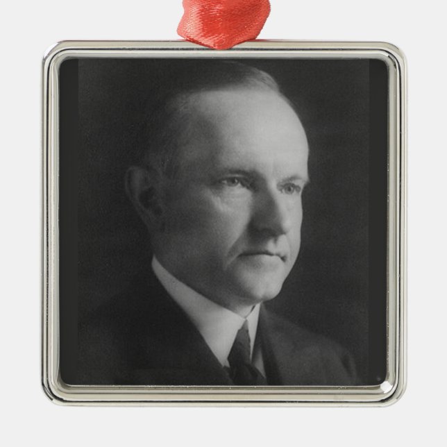 Ornement Métallique Calvin Coolidge 30e Président (Devant)