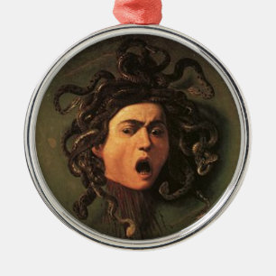 Ornement Métallique Caravaggio - méduse - illustration italienne