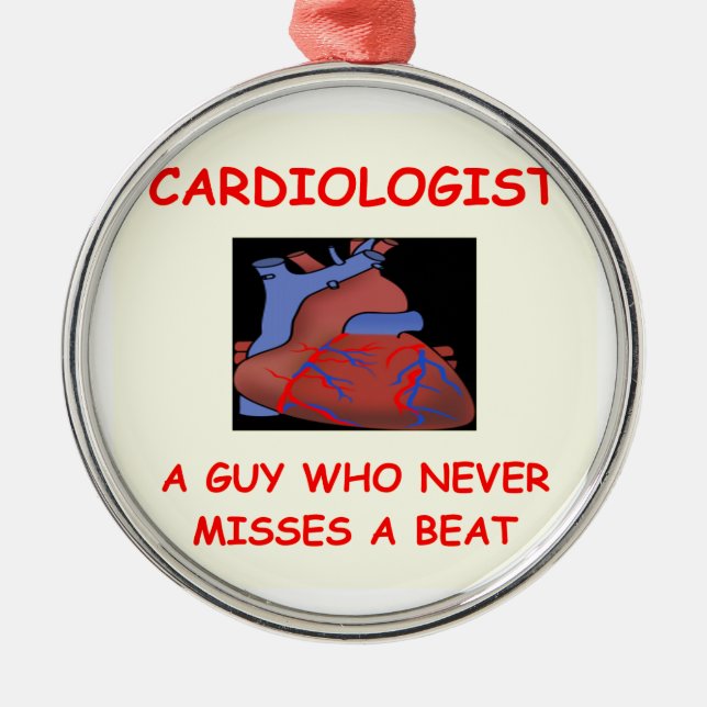 Ornement Métallique cardiologue (Devant)