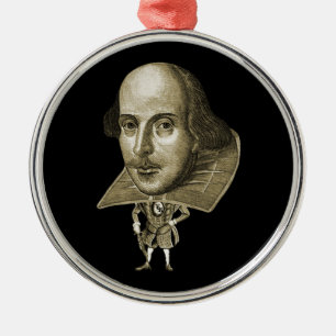 Ornement Métallique Caricature de Shakespeare