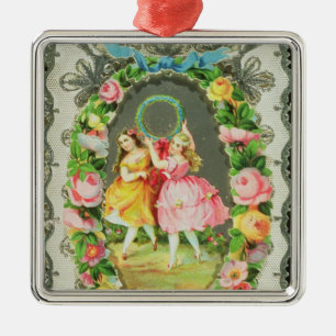 Ornement Métallique Carte victorienne de Valentine