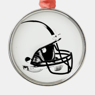 Ornement Métallique Casque de football Pop Art