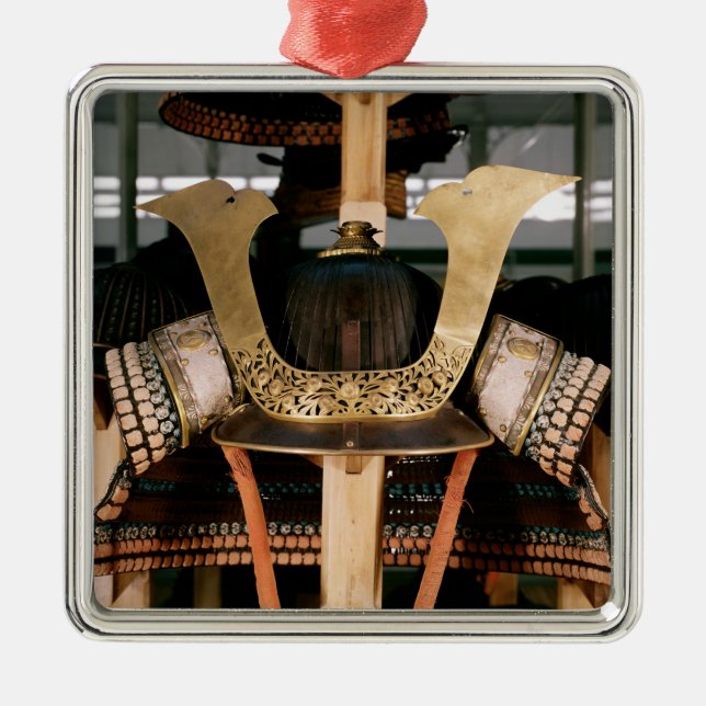 Ornement Métallique Casque samouraï, moitié du 14ème siècle (Devant)