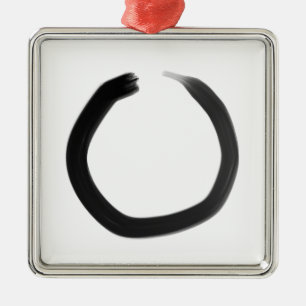 Ornement Métallique Cercle d'Enso de bouddhiste zen