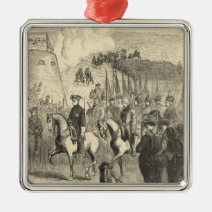 Ornement Métallique Charles XII de la Suède entrant dans Copenhague