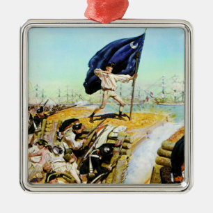 Ornement Métallique Charleston, la Caroline du Sud en juin 1776