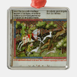 Ornement Métallique Chasse de mâle, du Livre de la Chasse