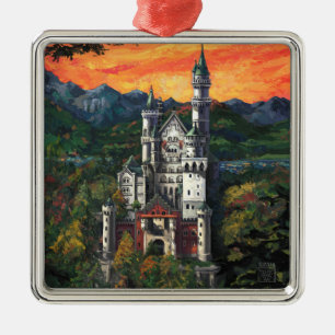 Ornement Métallique Château Schloss Neuschwanstein
