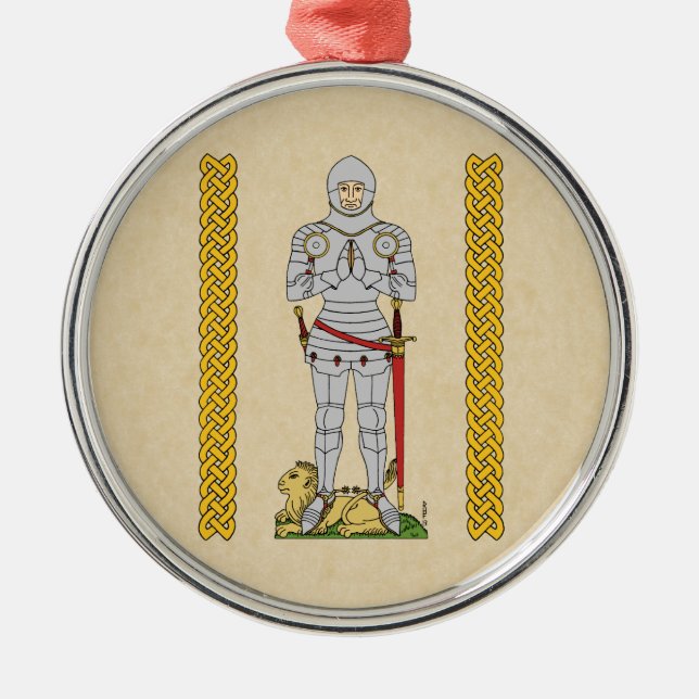 Ornement Métallique Cirque du Chevalier Médiéval Anglais 1430 (Devant)