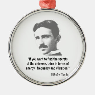 Ornement Métallique Citation De Nikola Tesla