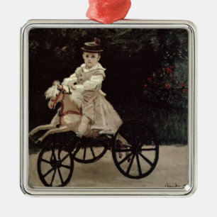 Ornement Métallique Claude Monet   Jean Monet sur son cheval de