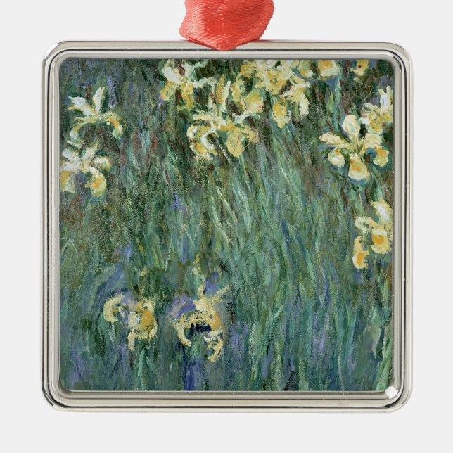 Ornement Métallique Claude Monet | les iris jaunes (Devant)