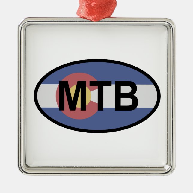 Ornement Métallique Colorado Drapeau VTT (Devant)