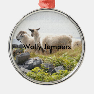 Ornement Métallique Conceptions originales - Moutons dans un champ