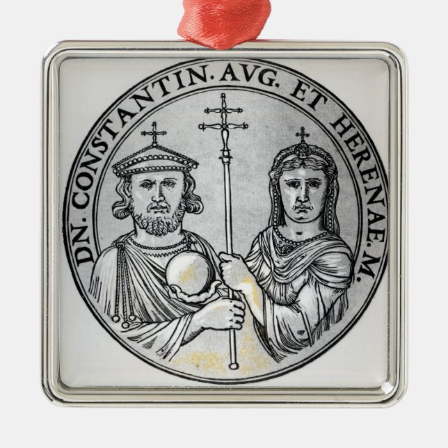Ornement Métallique Constantine VI et sa mère Irène (Devant)