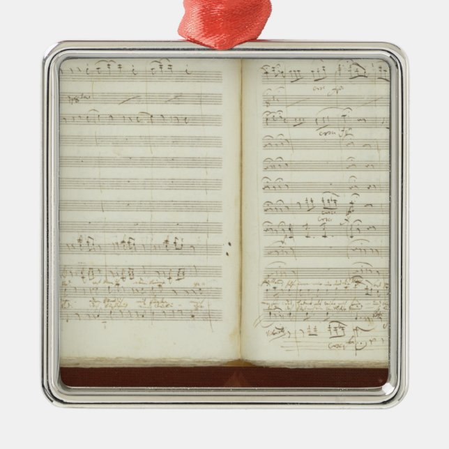 Ornement Métallique Copie manuscrite 'du Flute magique (Devant)
