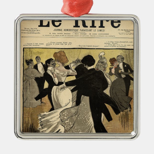 Ornement Métallique Couples de danse (Devant)