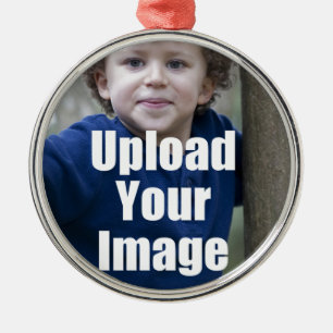 Ornement Métallique Créez votre propre tasse personnalisée de photo
