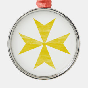 Ornement Métallique Croix maltaise
