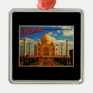 Ornement Métallique Cru du Taj Mahal Inde