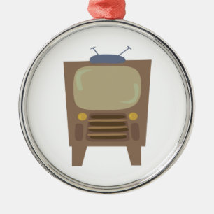 Ornement Métallique cru TV de style des années 1950