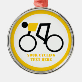Ornement Métallique Cycliste à vélo sur mesure