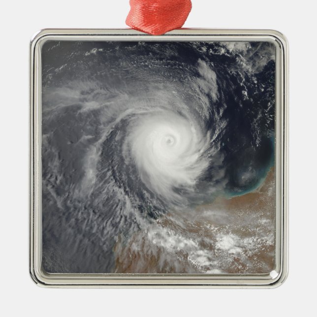 Ornement Métallique Cyclone tropical Billy au large de l'Australie (Devant)