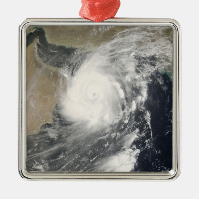 Ornement Métallique Cyclone tropical Gonu en mer d'Oman (Devant)