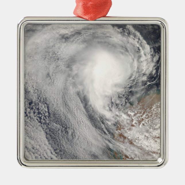Ornement Métallique Cyclone tropical Melanie au large de l'Australie (Devant)