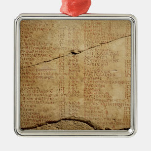 Ornement Métallique Décret d'empereur Diocletian