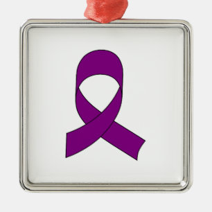 Ornement Métallique Dessin de ruban violet