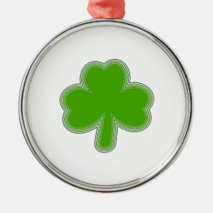 Ornement Métallique Dessin de trèfle de la Saint-Patrick