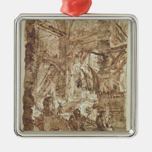 Ornement Métallique Dessin préparatoire pour le numéro de plaque VIII