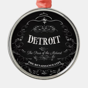 Ornement Métallique Detroit Michigan - Paris du Midwest