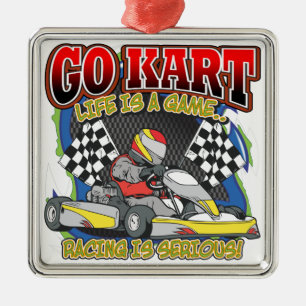 Ornement Métallique Disparaissent la vie de kart