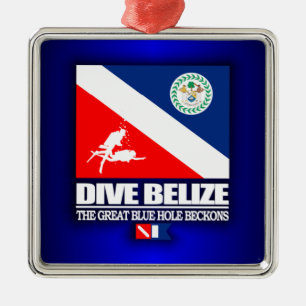 Ornement Métallique Dive Belize