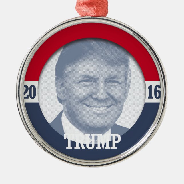 Ornement Métallique Donald Trump 2016 (Devant)