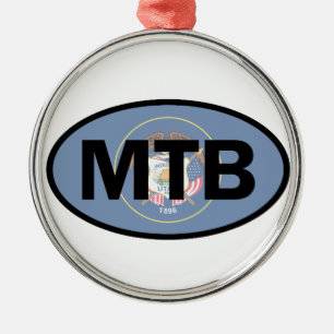 Ornement Métallique Drapeau de l'Utah VTT