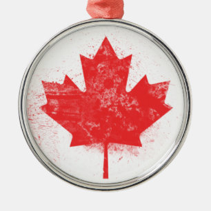 Ornement Métallique Drapeau du Canada