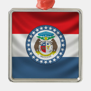Ornement Métallique Drapeau du Missouri