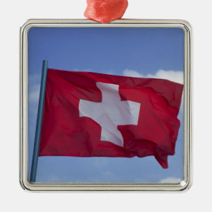 Ornement Métallique Drapeau suisse RF)