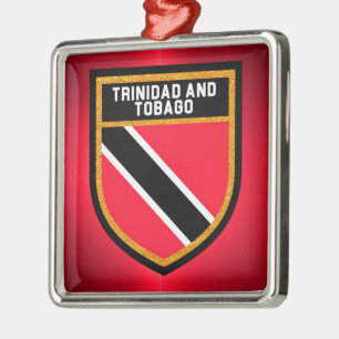 Ornement Métallique Drapeau Trinité-Et-Tobago