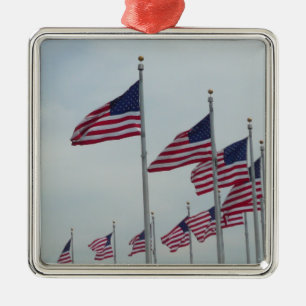 Ornement Métallique Drapeaux américains au Monument de Washington