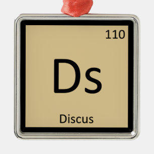 Ornement Métallique Ds - Symbole Discus Track et Field Chemistry