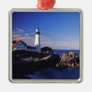Ornement Métallique É.-U., Maine. Phare de Portland Head.