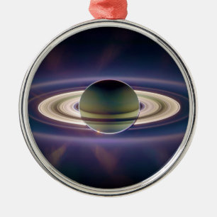 Ornement Métallique Éclipse solaire de Saturn de vaisseau spatial de