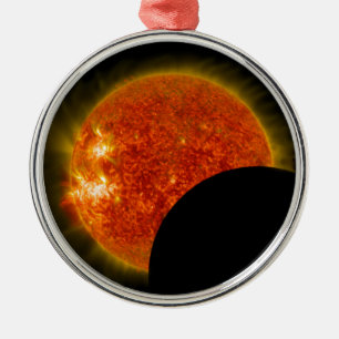 Ornement Métallique Éclipse solaire en cours